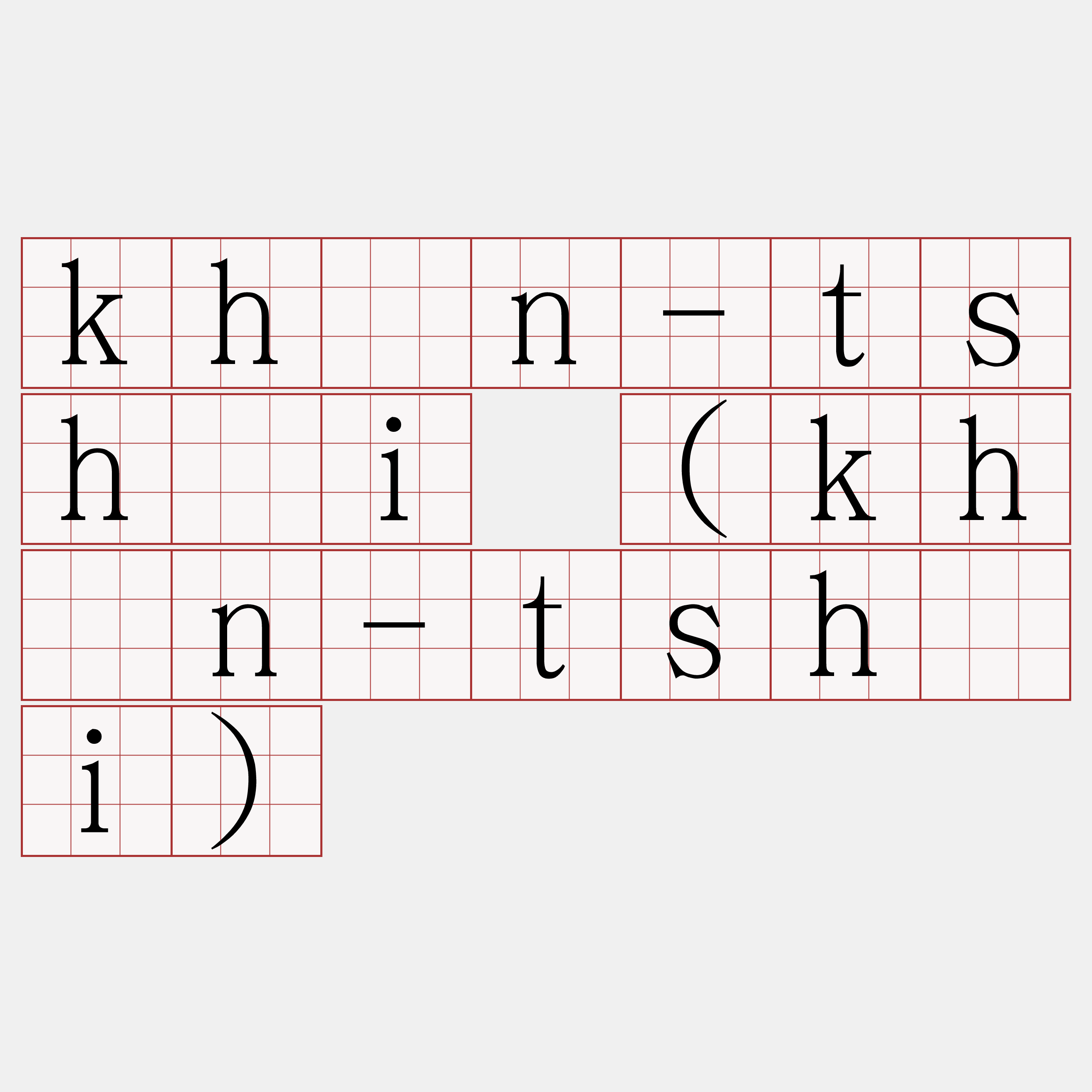 khîn-tshài (khûn-tshài)